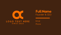 Orange Gaming Clan O & C  Business Card Design