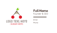 Cherry Peak  Business Card Design