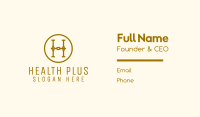 Gold Jewelry Letter H  Business Card Image Preview