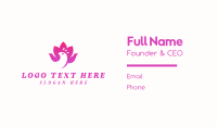 Lotus Flower Bird Business Card