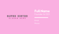 Children Fun Wordmark Business Card Design