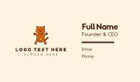 Happy Orange Cat  Business Card