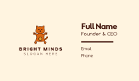 Happy Orange Cat  Business Card