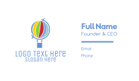 Global Hot Air Balloon Business Card