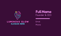 Abstract Glowing Symbol Business Card Image Preview