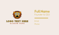 Cartoon Lion Outline Business Card