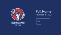Dumbbell Hand Gym Business Card Image Preview