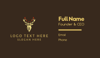 Rustic Stag Hipster Emblem Business Card