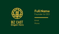 Gold Wheat Agriculture Business Card