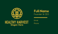 Gold Wheat Agriculture Business Card Image Preview