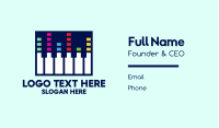 Electronic Piano Keyboard Business Card Design