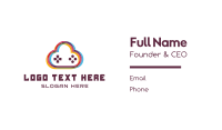 Game Cloud Business Card Design