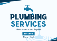 Home Plumbing Services Postcard