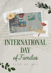 Day of Families Scrapbook Poster