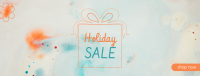 Holiday Sale Orange Facebook Cover Image Preview