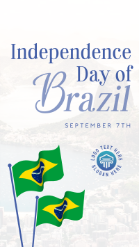 Minimalist Independence Day of Brazil Facebook Story