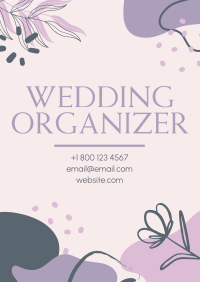 Abstract Wedding Organizer Poster