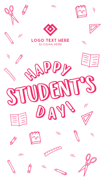 School Material Doodles Instagram Story Image Preview