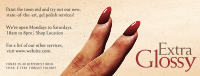 Retro Manicure Ad Facebook Cover Design