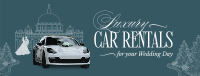 Luxury Wedding Car Rental Facebook Cover Image Preview