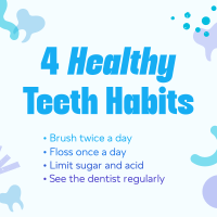 Dental Health Tips for Kids Instagram Post