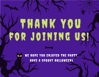 Wicked Halloween Thank You Card Image Preview