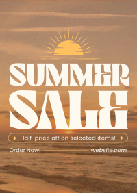 Sunny Summer Sale Poster Design