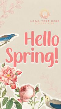 Scrapbook Hello Spring Instagram Reel Image Preview