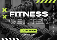 Fitness Training Center Postcard