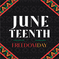 Juneteenth Freedom Revolution Instagram Post