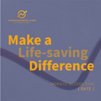 Simple Blood Donor Drive Instagram Post Image Preview