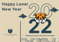 Lunar Tiger Postcard