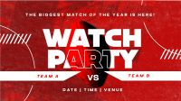Grunge Football Watch Party Animation