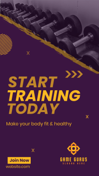Gym Training Instagram Story