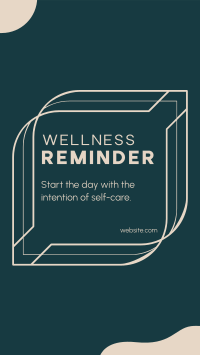 Wellness Self Reminder TikTok Video