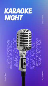 Karaoke Night Gradient Instagram Story