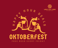 Oktoberfest Happy Hour Deals Facebook Post