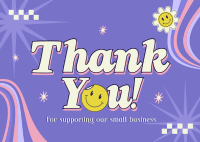 Quirky Thank You Postcard Design