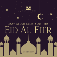 Night Sky Eid Al Fitr Instagram Post Design