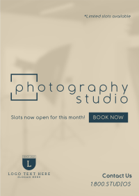 Sleek Photography Studio Poster