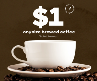 $1 Brewed Coffee Facebook Post