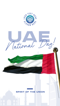 UAE National Flag Instagram Reel Image Preview