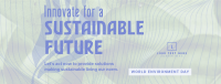 Environmental Sustainable Innovations Facebook Cover Design