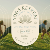 Yoga Retreat Day Instagram Post