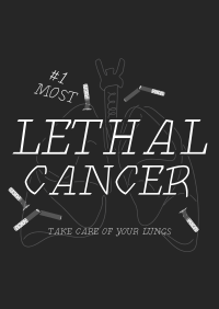 Lethal Lung Cancer Poster