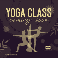 Yoga Class Coming Soon Instagram Post