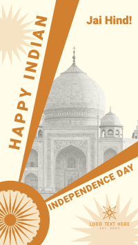 Indian Flag Independence Facebook Story Design