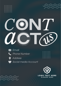 Minimalist Contact Us Flyer