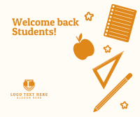 Welcome Back Students Greeting Facebook Post