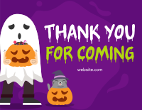 Halloween Discount Thank You Card